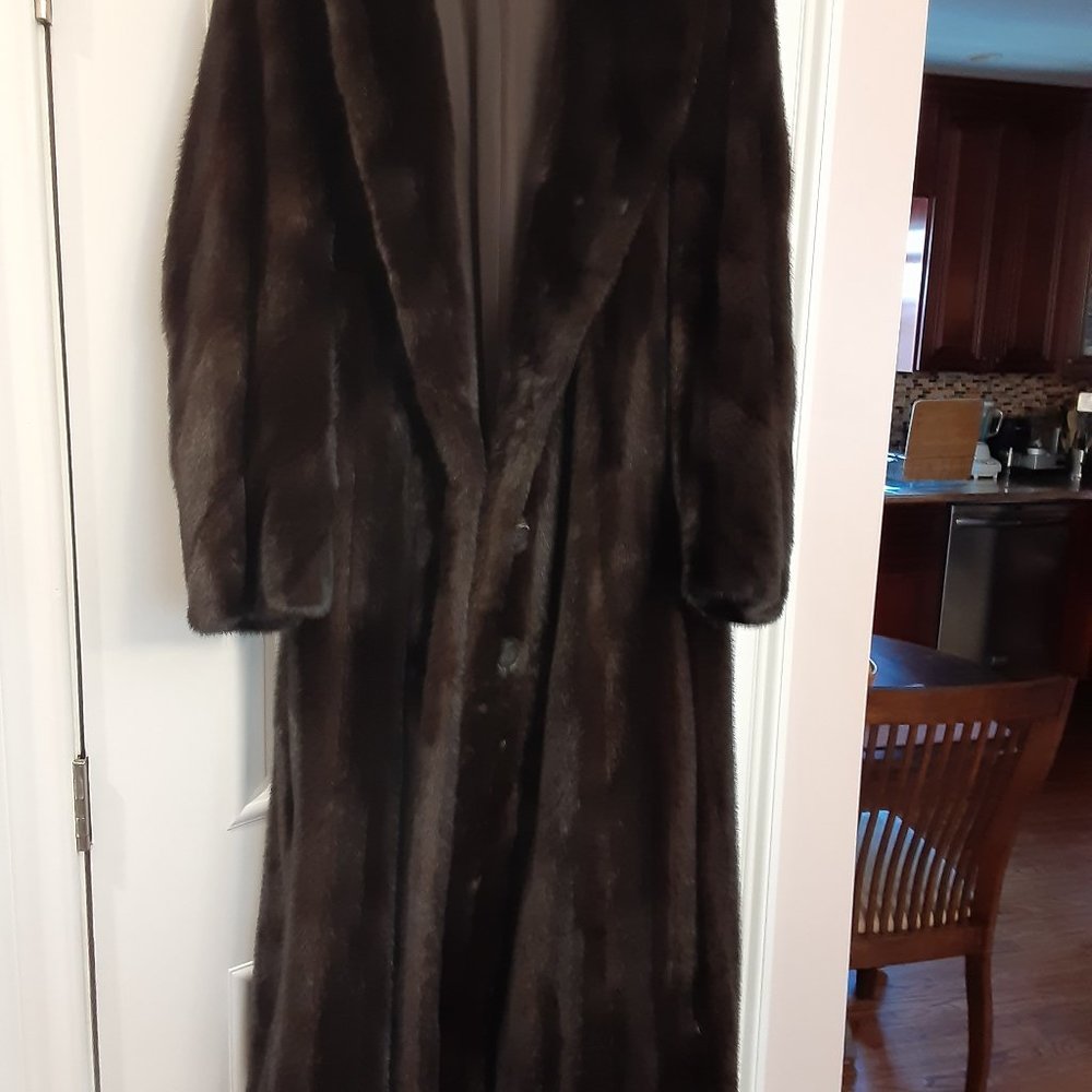 full length natural Royal mink coat